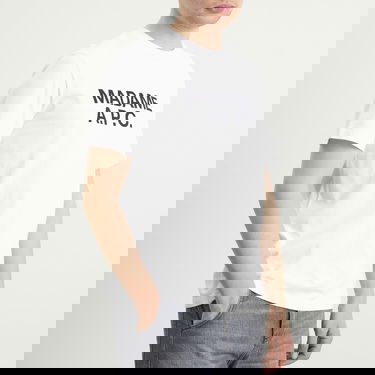 Тениска A.P.C. Madame A.P.C. T-Shirt Бяло | COGYK-M26462-AAB, 5