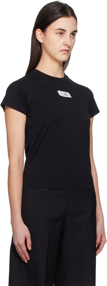 Тениска Maison Margiela MM6 Black Print T-Shirt Черно | S52GC0327 S24312, 4