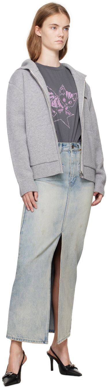 Пола We11done We11done Washed Denim Maxi Skirt Синьо | WD-DS2-24-373-W-SK, 3
