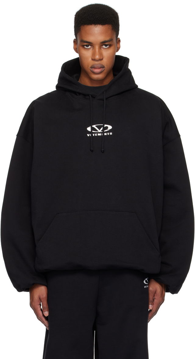 Oval Logo Cropped Boxy Hoodie