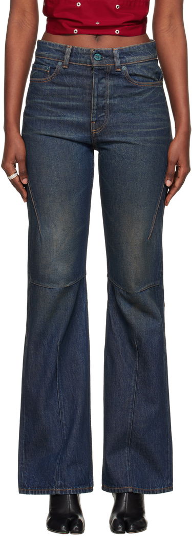 Дънки OUR LEGACY Moto Cut Flared Jeans Синьо | W4255MS, 0