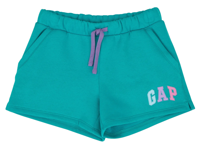 Drawstring Fleece Logo Shorts
