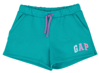 Drawstring Fleece Logo Shorts