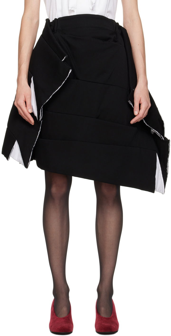 Пола Comme des Garçons Tiered Midi Skirt Черно | GL-S005-051, 0