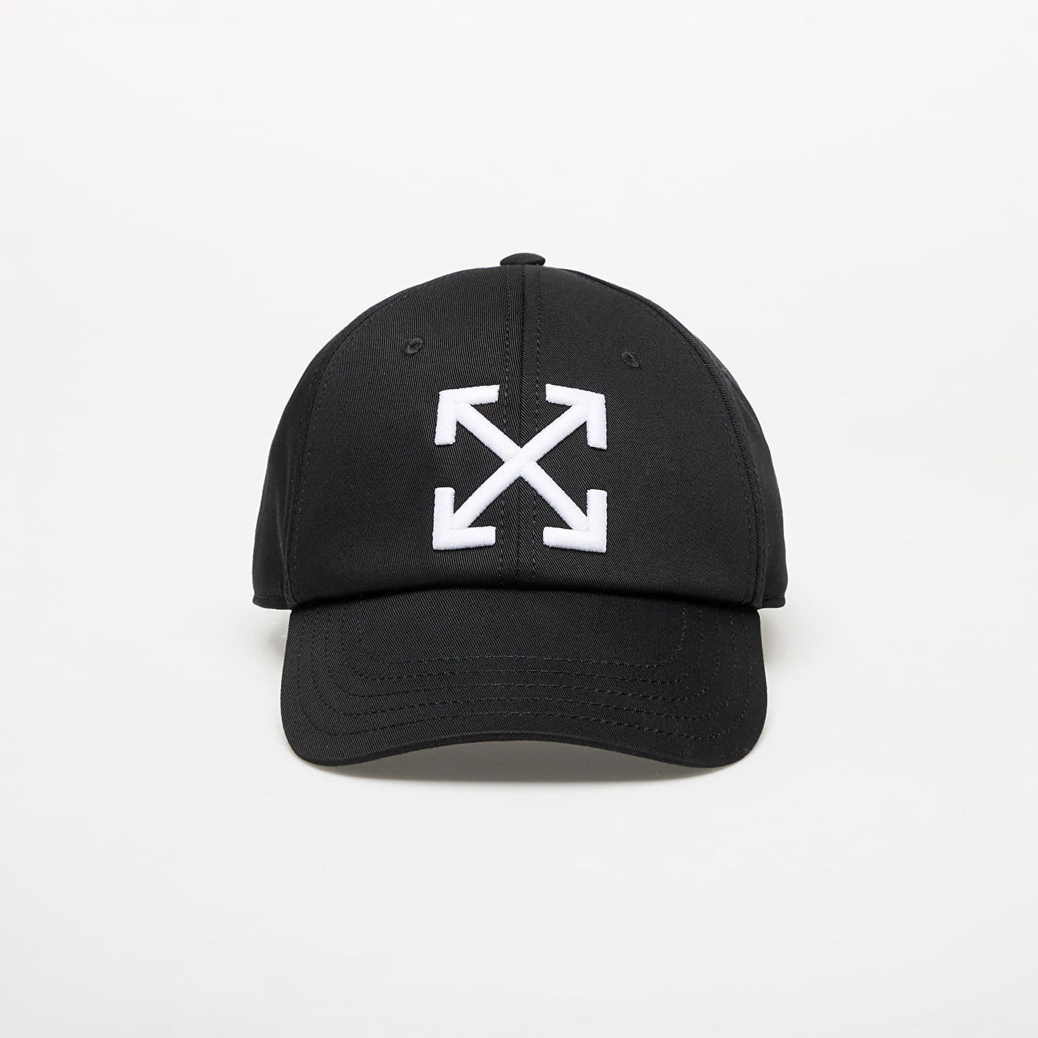 Шапка с козирка Off-White Black Drill Baseball Cap with Arrow Logo Черно | OMLA049C99FAB0021001, 0