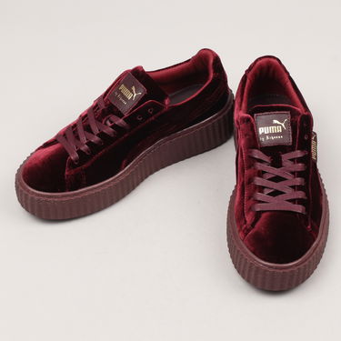 Кецове и обувки Puma FENTY / Creeper Velvet royalpurple - purple - royalpurple Бургунди | 364466 02, 2