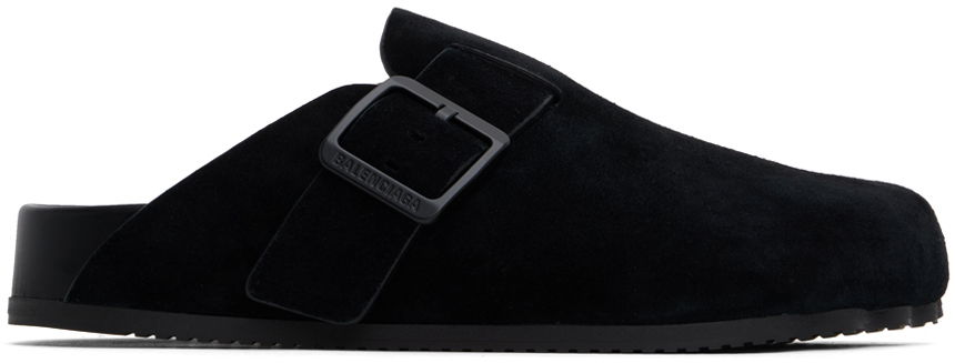 Кецове и обувки Balenciaga Black Sunday Mule Loafers Черно | 761284 WCGA1, 0