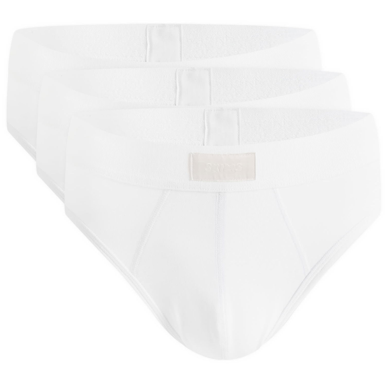 гащички SKIMS 3-Pack Cotton Briefs Бяло | BO-BRF-5633M-CH, 1