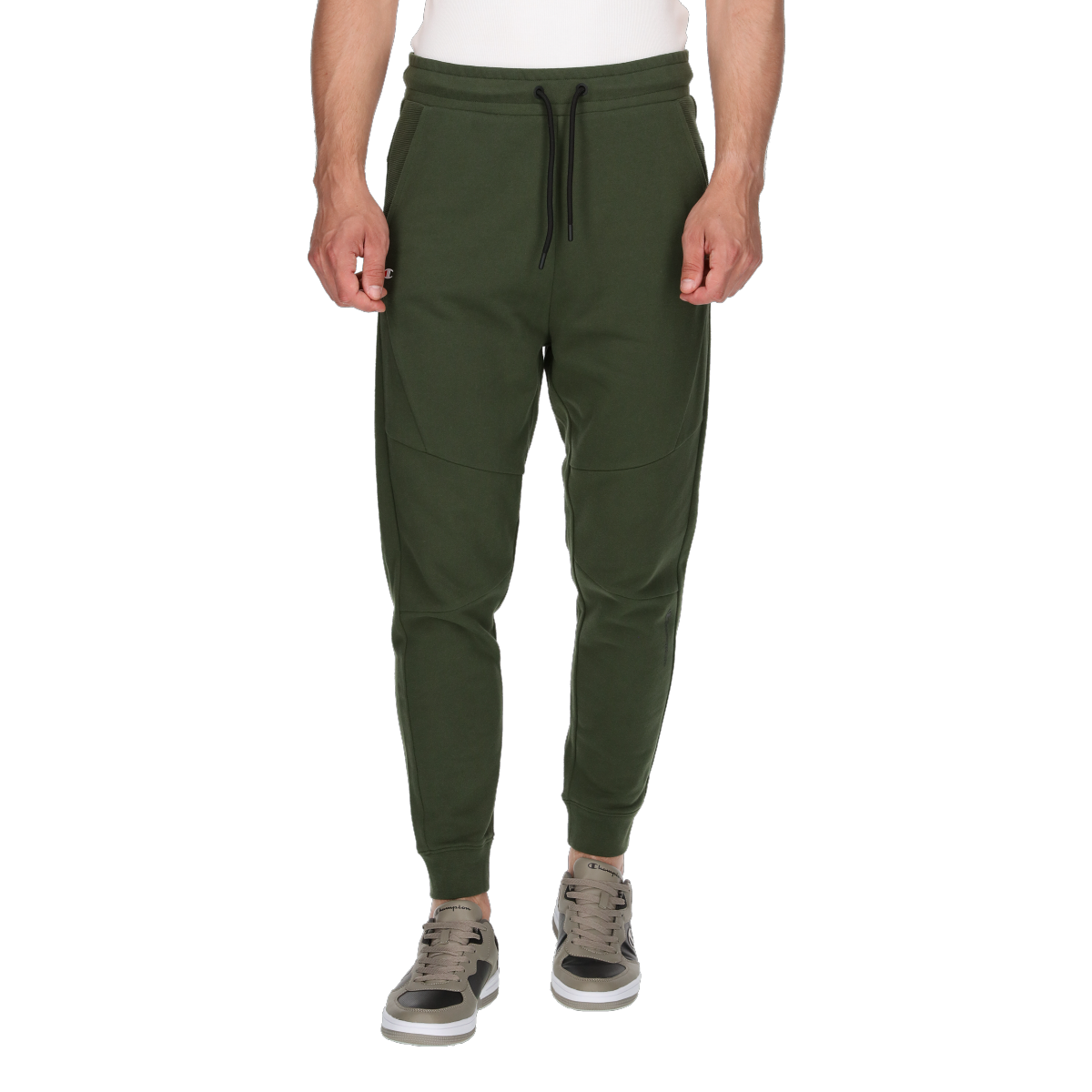 Спортни панталони Champion Ribbed Jogger Pants Зелено | 219973-GS543, 0