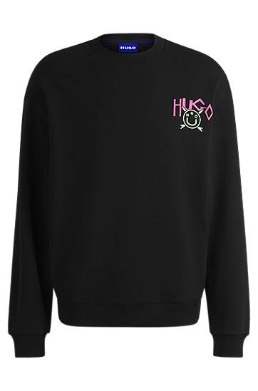 HUGO Happy Logo Terry Sweatshirt
