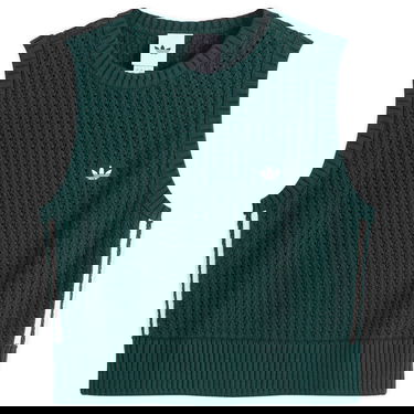 Пуловер adidas Originals Adicolor Knitted Vest Зелено | JW4993, 1