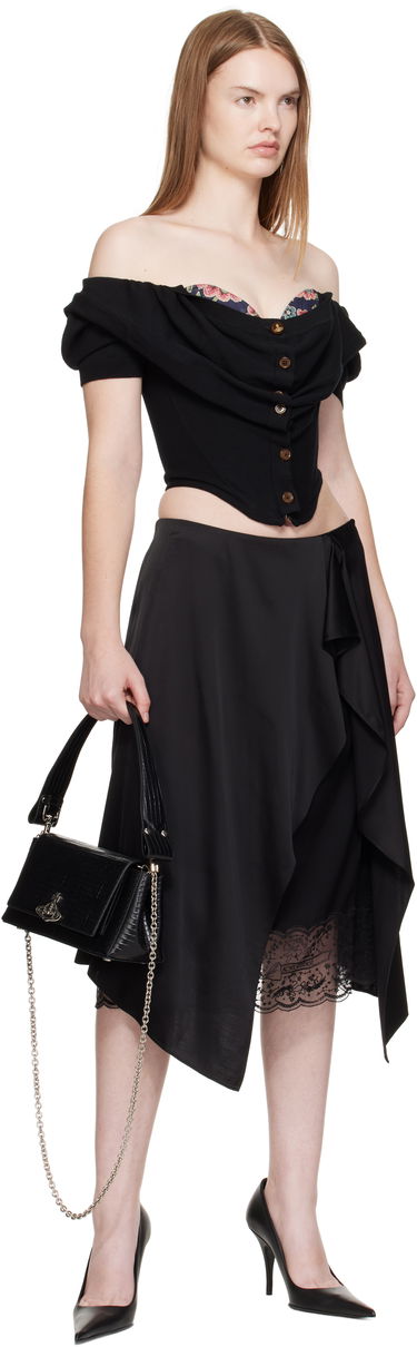 Дамска чанта Vivienne Westwood Vivienne Westwood Hazel Medium Handbag Черно | 46020001W-L00C0-, 3
