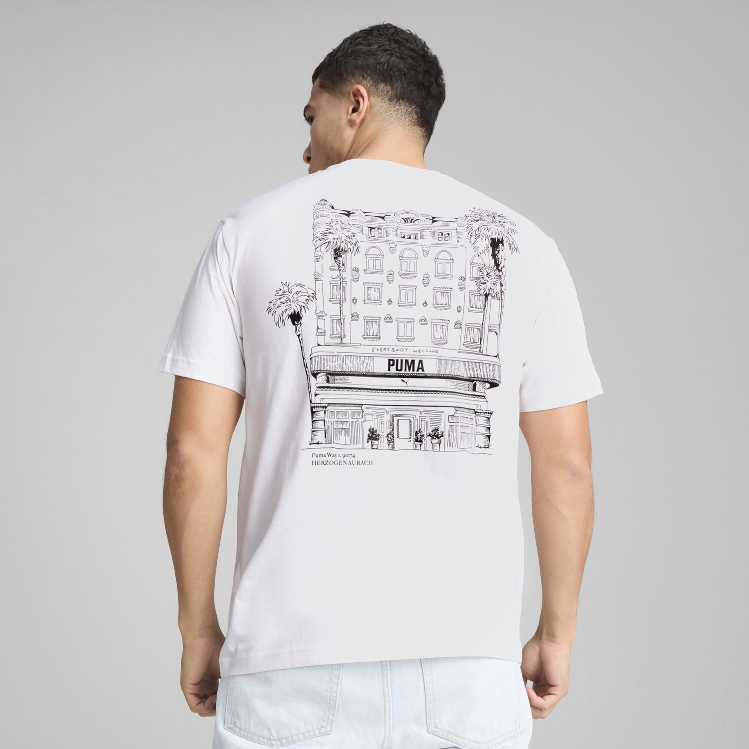 Тениска Puma PUMA Hotel Graphics Relaxed Fit T-Shirt Бяло | 629636_02, 1