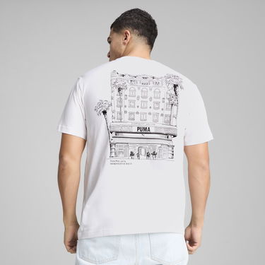 Тениска Puma PUMA Hotel Graphics Relaxed Fit T-Shirt Бяло | 629636_02, 1
