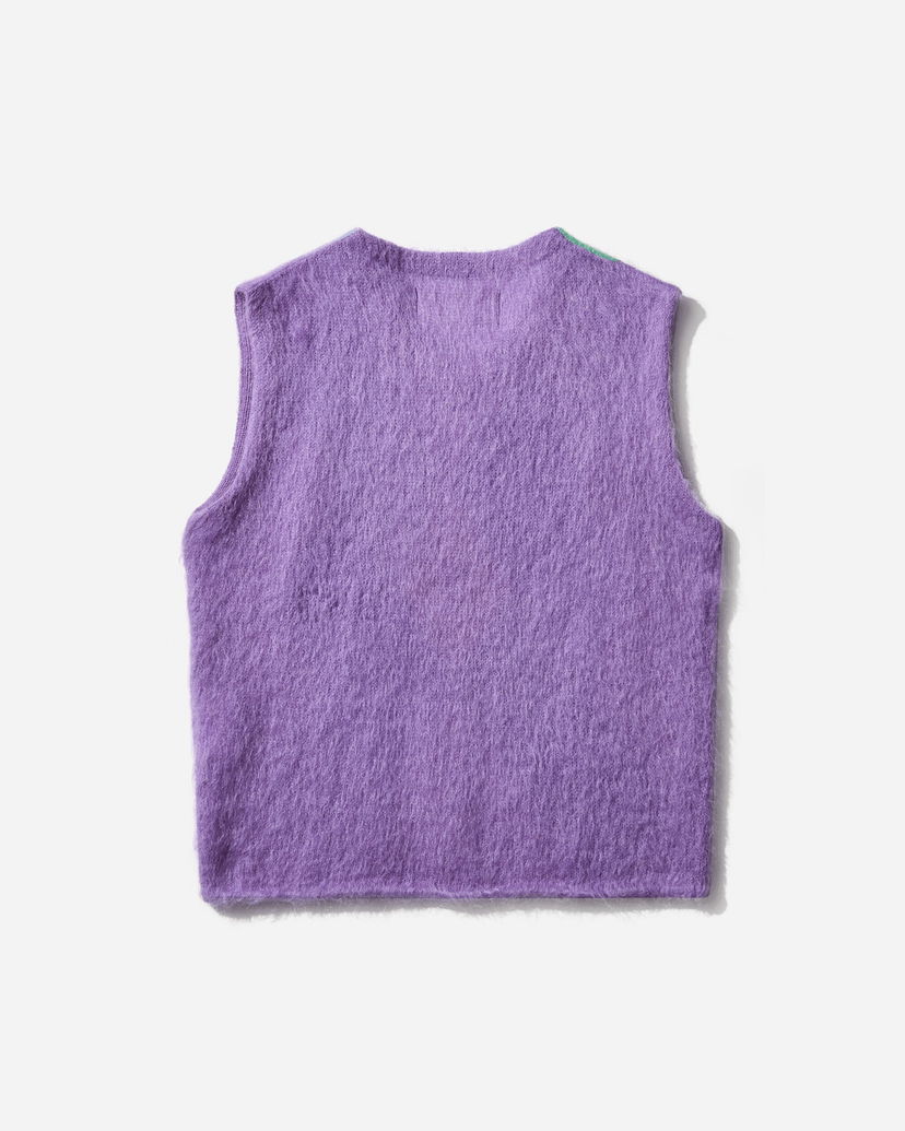 Жилетка ERL Argyle Mohair Vest Лилаво | ERL11N008 1