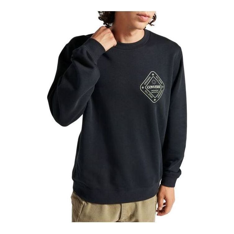 Пуловер Converse Winter Art Graphic Crew Sweatshirt Черно | 10025632-A01