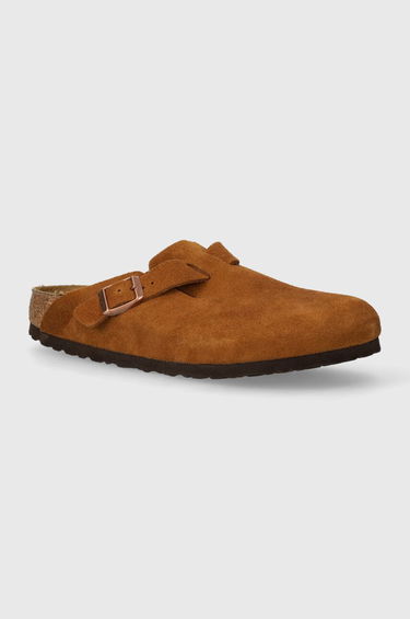 Кецове и обувки Birkenstock Boston Suede Slip-on Sandals Кафяво | 1027119, 0