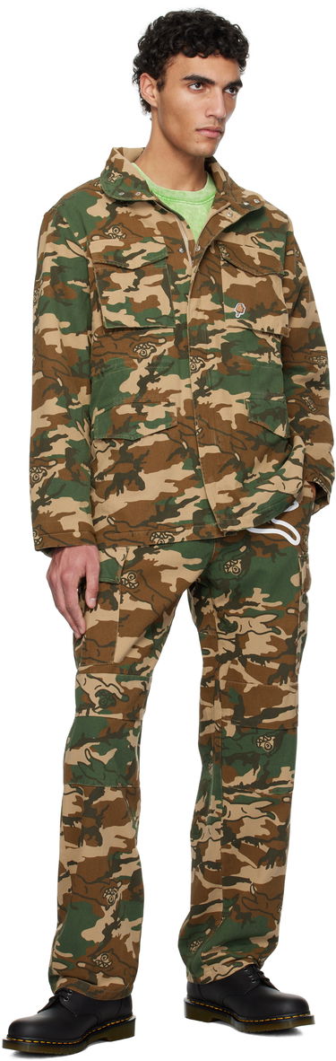 Карго панталони BBC IceCream ICECREAM Running Dog Woodland Camo Cargo Pants Зелено | IC24S36, 3
