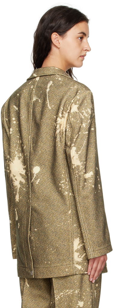Яке R13 R13 Bleach-Splatter Blazer Жълто | R13WR020-R271A, 2