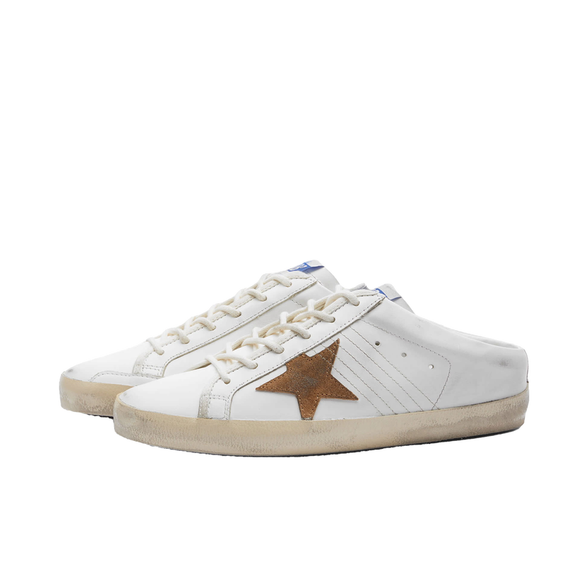 Кецове и обувки Golden Goose Super Star Leather Tobacco Бяло | GWF00110F00470210984