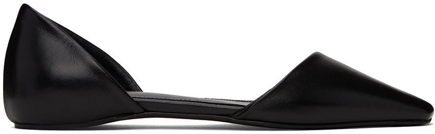 Кецове и обувки TOTEME Asymmetric Ballerina Flats Черно | 241-WAS1076-LE0046, 0