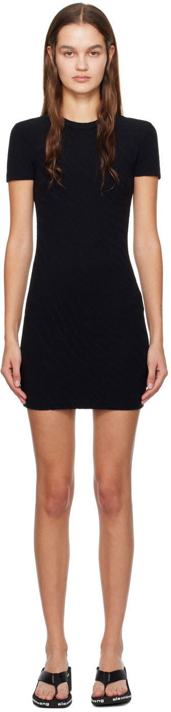 Pокля Alexander Wang Jacquard Mini Dress Черно | 4CC1246235, 0