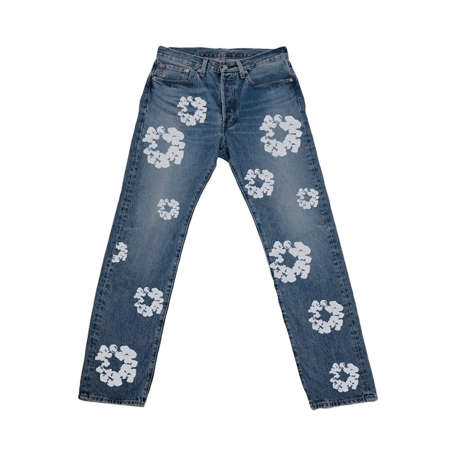 Дънки Levi's x Denim Tears The Cotton Wreath Jean "Vintage Wash" Синьо | DT501 002 30, 0