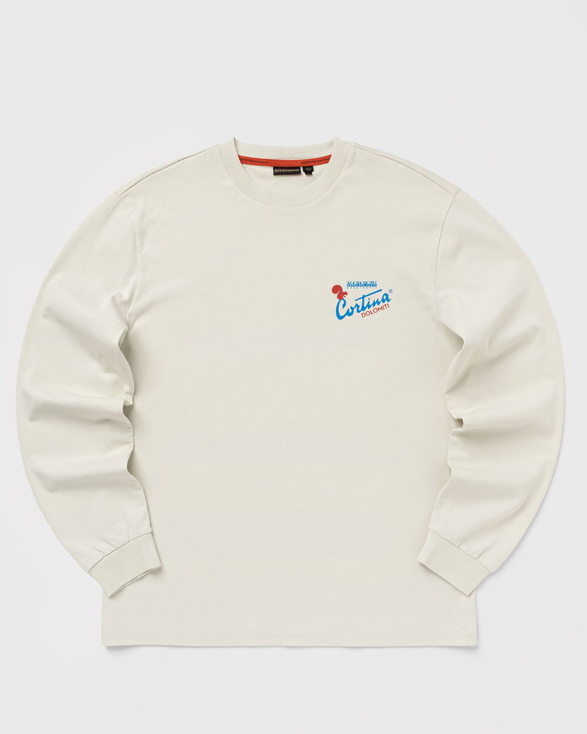 Тениска Napapijri FIEMME Long Sleeve T-Shirt Cortina Dolomiti Бежово | NP0A8947N1J1