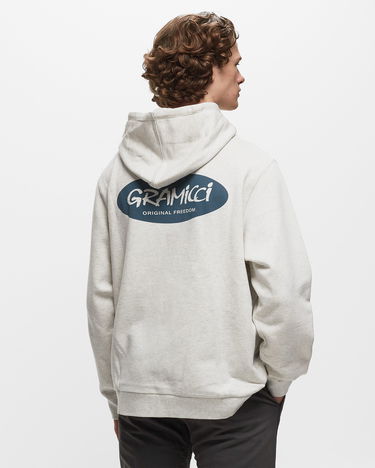Суитчър GRAMICCI ORIGINAL FREEDOM OVAL HOODED SWEATSHIRT Сиво | G3FU-J079-ASH-HEATHER, 1