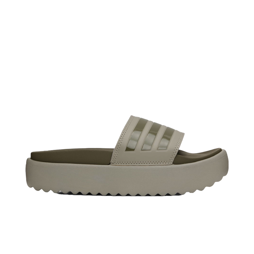 Кецове и обувки adidas Originals Adilette Platform Slides "Khaki" Зелено | HQ6180