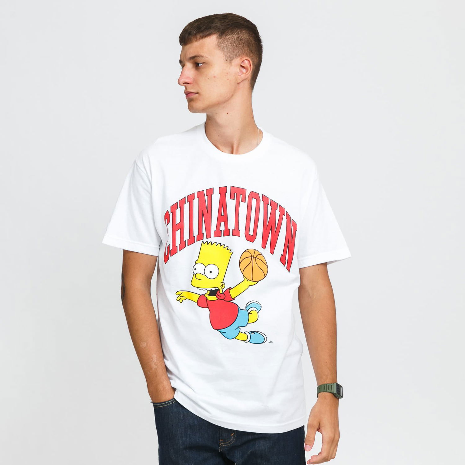 Тениска MARKET The Simpsons Air Bart Arc Tee Бяло | CTM1990348 / 1201, 0