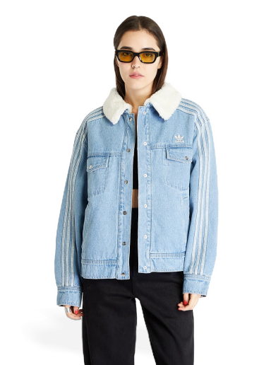 Яке adidas Originals Denim Jacket Тюркоазено | IS5250