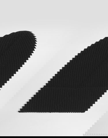 Шапка Dolce & Gabbana Dolce & Gabbana Knitted Wool and Cashmere Beanie Черно | FXQ19TJGME5N0000, 0