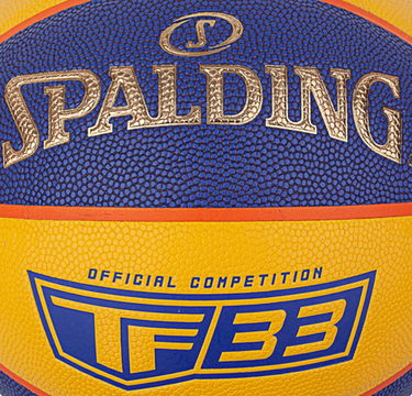 Спортна екипировка Spalding TF 33 Official Competition Indoor/Outdoor Basketball FIBA Многоцветен | 76862z-blueyellow, 1
