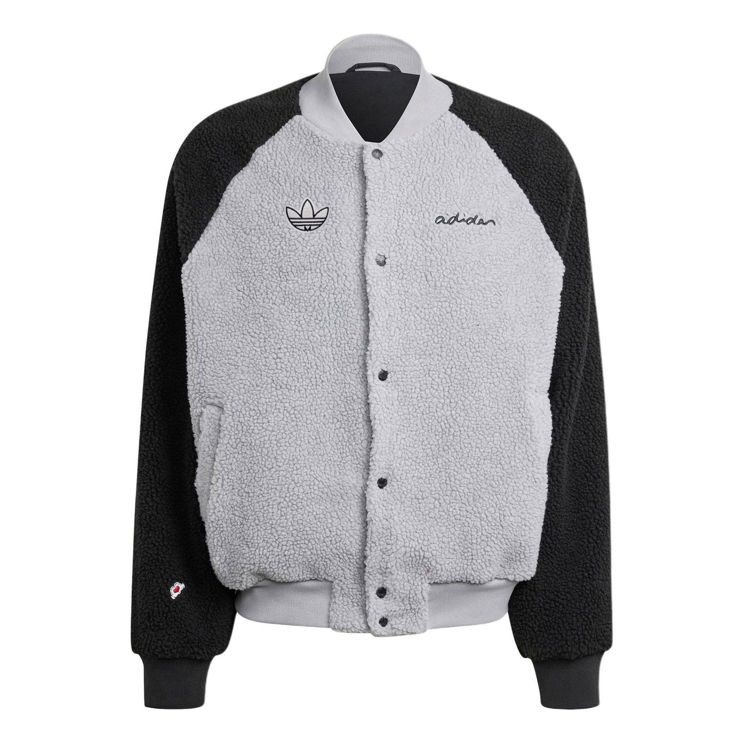 Яке бомбър adidas Originals Disney Originals Fleece Jacket Сиво | IY2265, 0