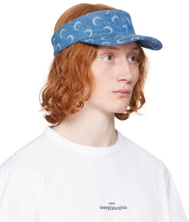 Шапка Marine Serre Marine Serre Moon Laser Denim Visor Синьо | UHG037A CDEN0002, 1