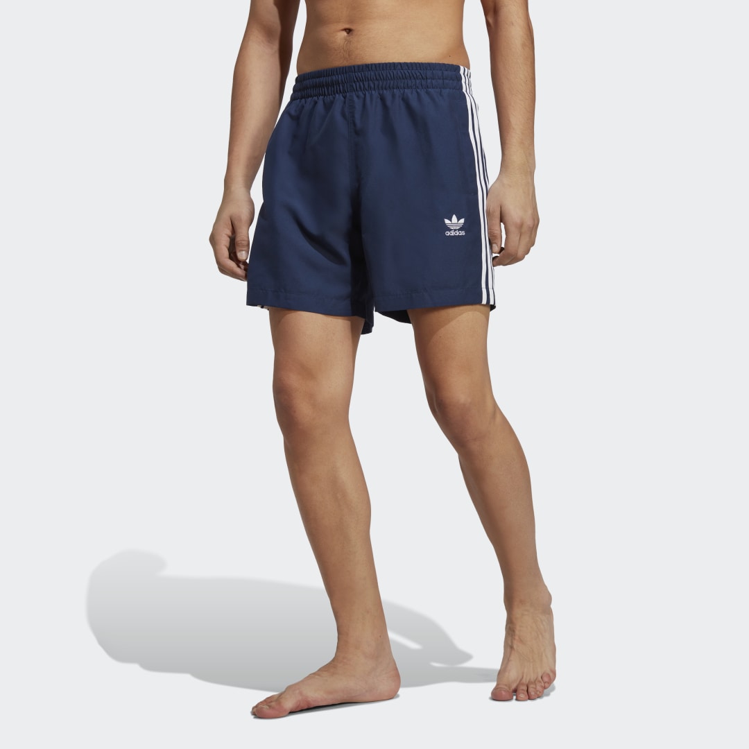 Бански adidas Originals Adicolor 3-Stripes Синьо | HT4407, 0
