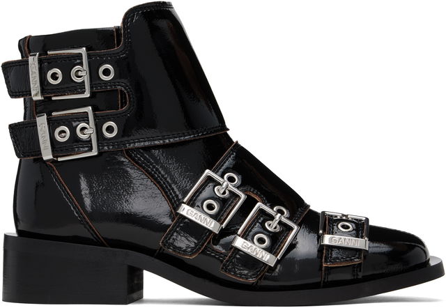GANNI Feminine Buckle Boots