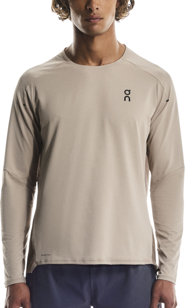 Тениска On Running Performance Long-Sleeve T-Shirt with DRYTEC Бежово | 1me10243153, 0