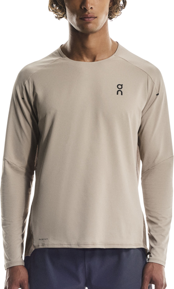 Тениска On Running Performance Long-Sleeve T-Shirt with DRYTEC Бежово | 1me10243153