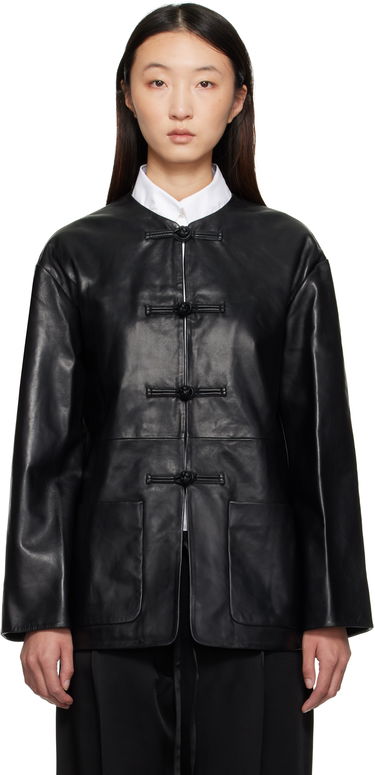 Яке Róhe Róhe Mandarin Leather Jacket Черно | 416-11-073, 0