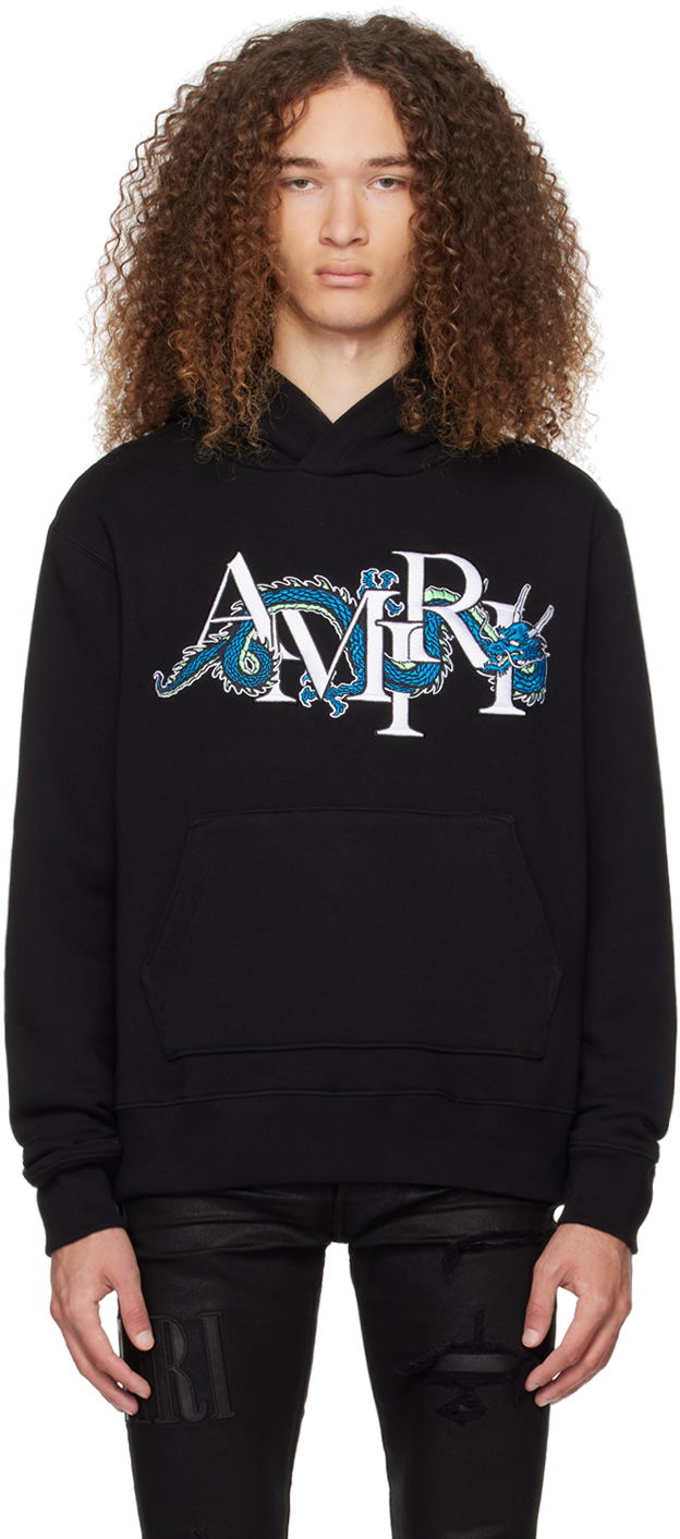 Суитчър AMIRI CNY Dragon Hoodie Черно | AMJYHD1004