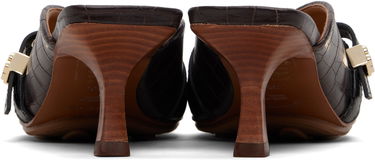 Кецове и обувки GANNI Sue Mule Heels Кафяво | S3217, 1