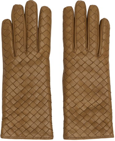 Ръкавици Bottega Veneta Leather Gloves Кафяво | 730849 V0171, 0
