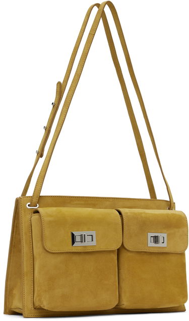 Чанта през рамо BY FAR BY FAR Billy Suede Shoulder Bag Жълто | MWBSB024KL007BR052PL, 1
