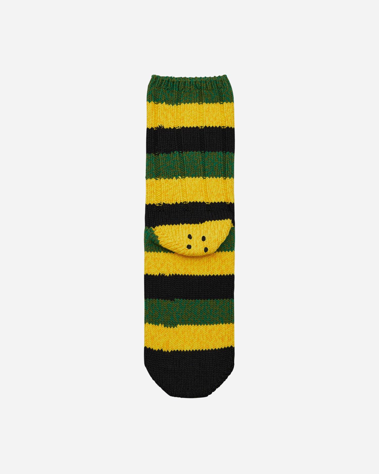 Чорапи KAPITAL Rainbowy Happy Heel Socks Черно | EK-1365XS BLACK, 1