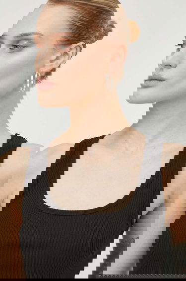 Потник Samsoe Samsoe Samsoe Samsoe SAAMANZA Ribbed Square Neck Tank Top Черно | F10000006, 3
