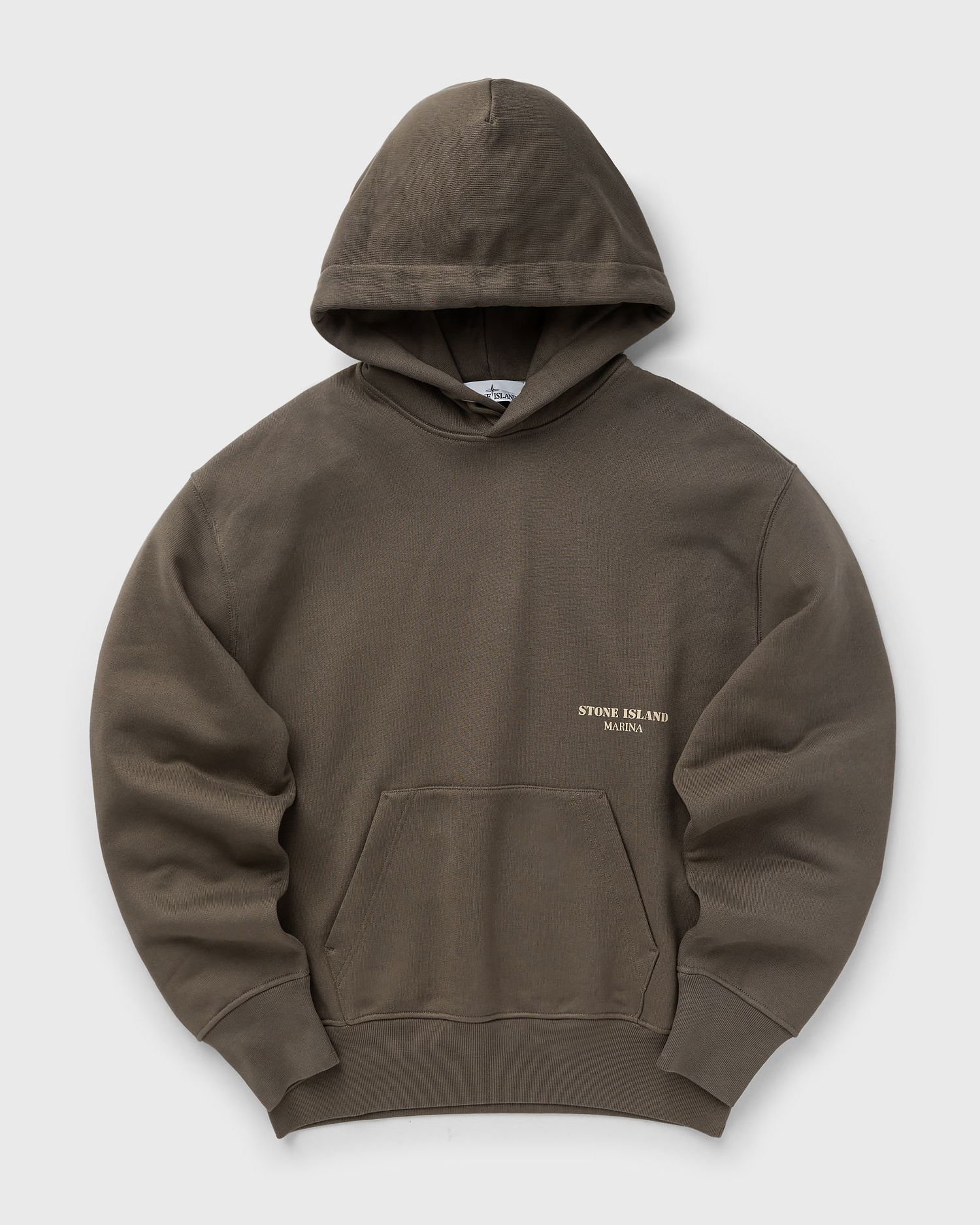 Суитчър Stone Island MARINA COTTON FLEECE HOODIE Кафяво | 8115638X5.V0075, 0
