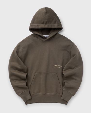 Суитчър Stone Island MARINA COTTON FLEECE HOODIE Кафяво | 8115638X5.V0075, 0