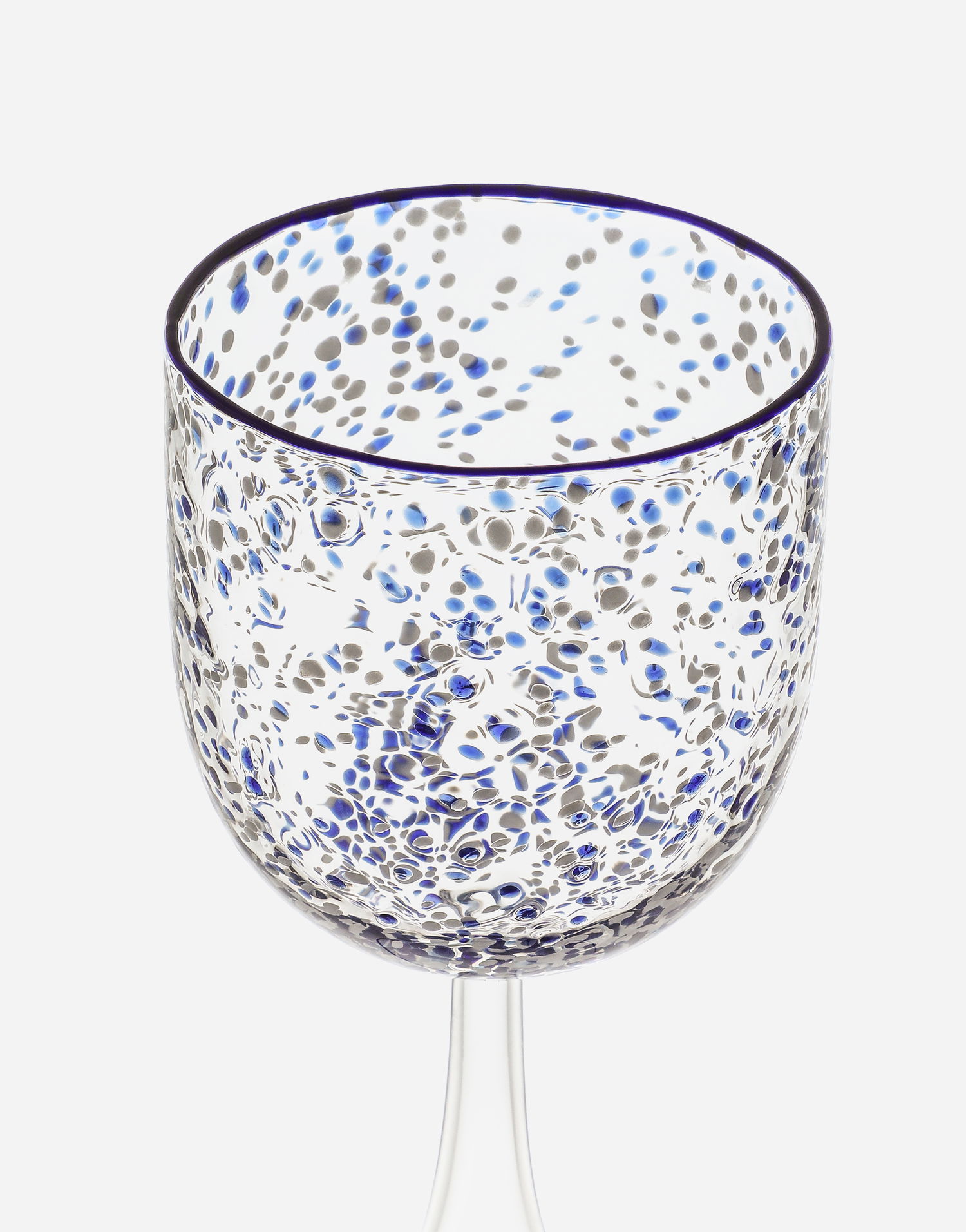 Домашен декор Dolce & Gabbana Multicolor Wine Glass Синьо | TCB001TCALZUB001, 1